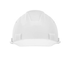 Advantage Front Brim Hard Hat, Vented, 4-pt. Ratchet Suspension, White, 20220