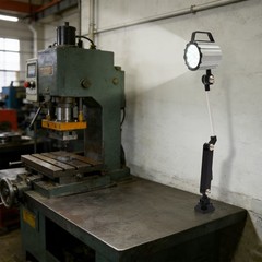 18W IP67 LED Machine Tool Work Light, Adjustable Long Arm Workshop Lamp, 110V US