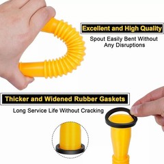5X Replacement Gas Can Spout Nozzle Vent Kit For Plastic Gas Cans Old Style Caps