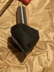 AMANA TOOL RC-1102 90° V-Groove CNC Insert Router Bit 1/2in Shank x 1-1/2in D V1