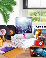 100 Packs White Vinyl Record LP Shipping Mailer Boxes Album Paper Box 12.5×12.5″