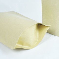 100 5.5MIL Kraft Paper Mylar Food Storage Zipper Seal Bags Outer Size 3.5×5.5″