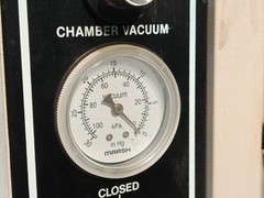 Lab-Line 3608 Vacuum Oven 120V 600W analog temp control, chamber gauge as shown