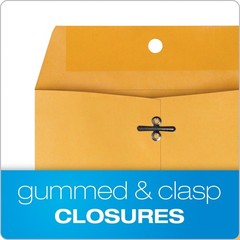 Quality Park Clasp Envelopes, 6.5 x 9.5 Inch 100 Count (Pack of 1), Kraft