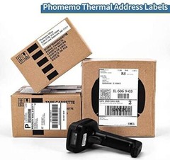 4×6 Thermal Shipping Labels Paper 500/1000X for Zebra & Rollo & Phomemo Printers