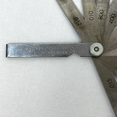 Vintage California Tool Co. FG-1 Feeler Gauge Tooling Gage 10 Blade