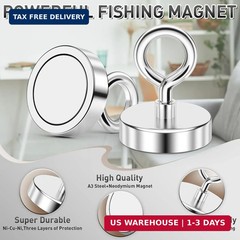 FINDMAG 150 LBS Fishing Magnet, 1.42 Inch Neodymium Pickup Magnet | Compact Meta