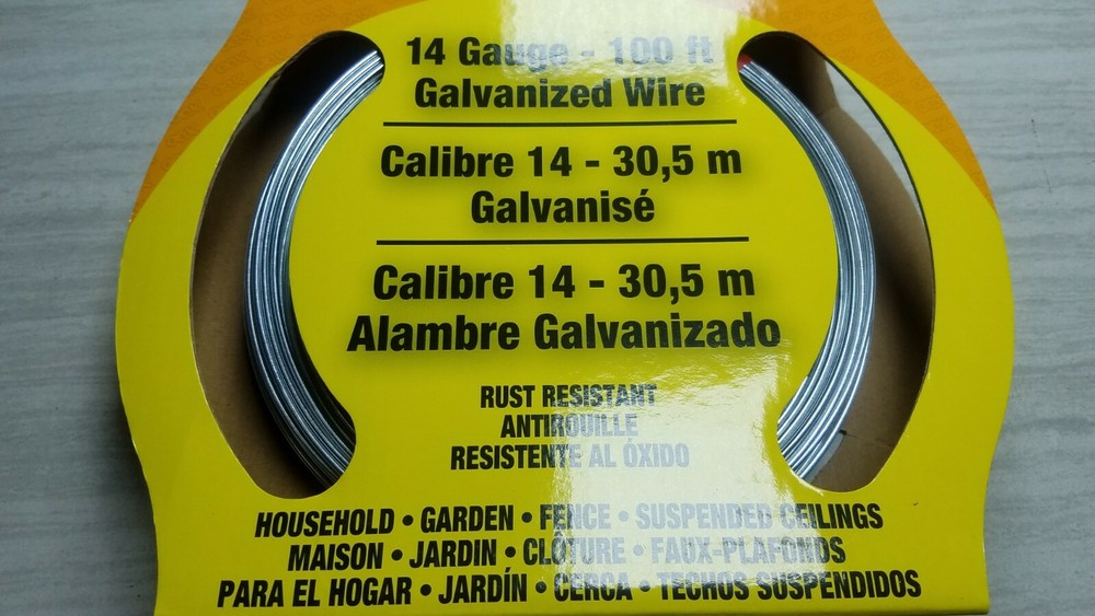 14 Gauge – 100 ft Galvanized Wire Rust Resistant