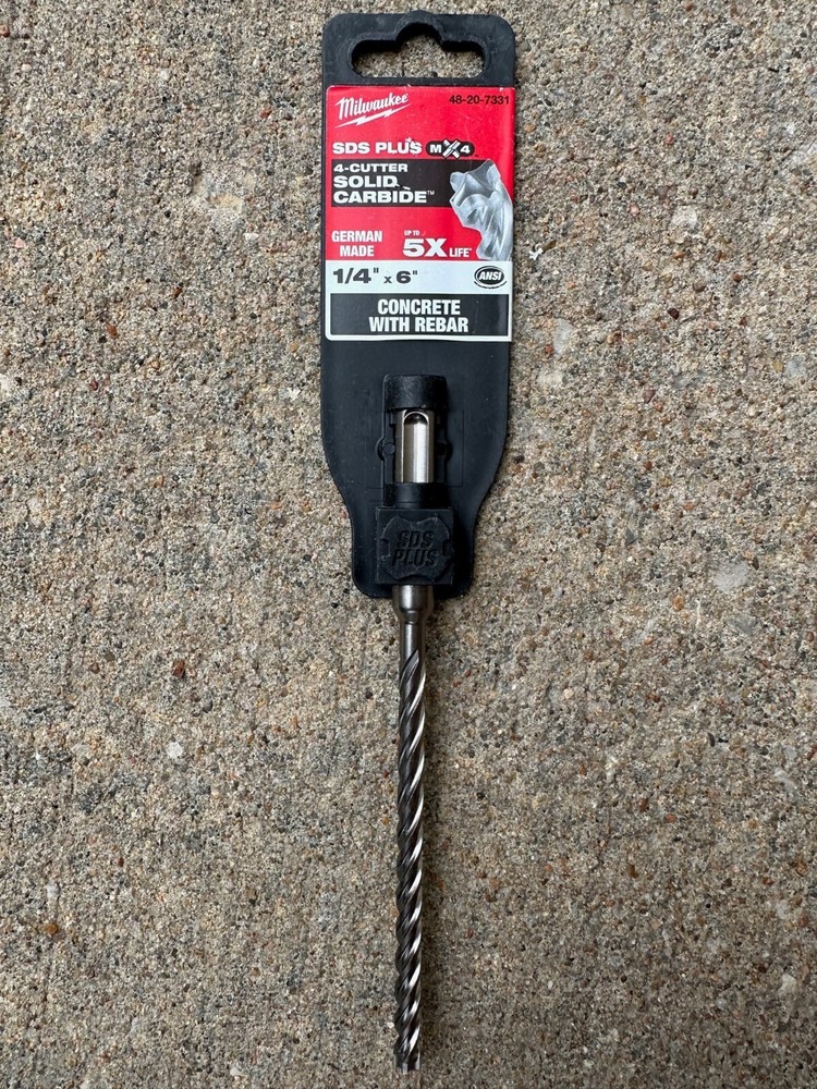 Milwaukee 48-20-7331 1/4 in. x 6 in. MX4 SDS+ Carbide Drill Bit