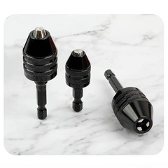 Keyless Drill Chuck 14 Hex Shank Adapter 0.3-3.6mm Quick Change Impact Driver