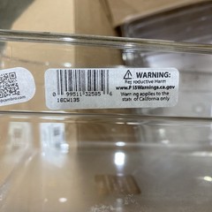 CAMBRO 1/1 GN POLYCARBONATE HOTEL PAN, 6″ DEEP, 5pkCLEAR 16CW-135