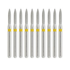 Dental Burs Diamond Flame FG for High Speed Handpiece Friction Grip Coarse Fine