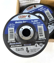 25 CGW Quickie Cut-Off Wheel 5″ x .045″ x 7/8″ 45005 Metal Stainless Steel