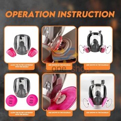 Gas Masks Survival Nuclear and Chemical, Gas Mask 60926 Activated Carbon Filter