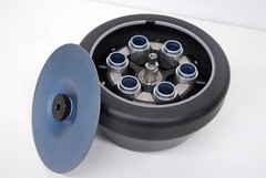 Beckman JS-13.1 Swing-Bucket Rotor W/ Buckets, Lid (13000 RPM, 6x50mL)
