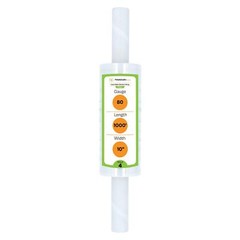 10″ x 1000′ 80 Gauge Clear Pallet Extended Stretch Film Pipe Shrink Wrap 4 Rolls