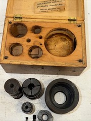 Vintage Phillips Multi Range Arbor Kit Harding Threaded Nose Lathe Spindle