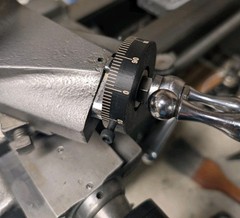Craftsman Atlas 10″ 12″ lathe Compound Large dial 0-100 (Fits over ~1.0 dial)