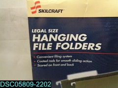 QTY=25: SKILCRAFT 8.5 x 14 in Hanging File Folder (Green) 071503730404