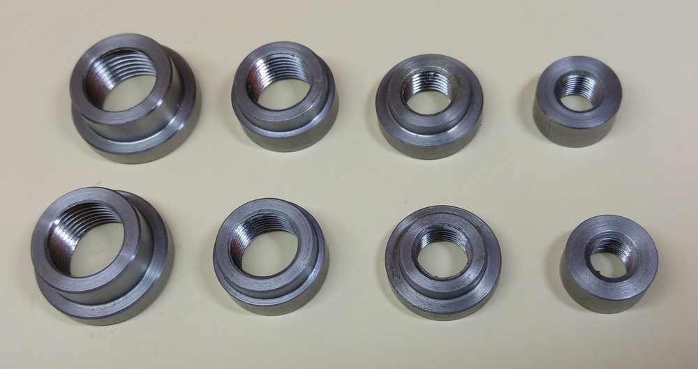 1/2″ 3/8, 1/4, 1/8 NPT Weld Bungs STEEL 2 PCS EACH 8 PCS TOTAL MADE IN THE USA