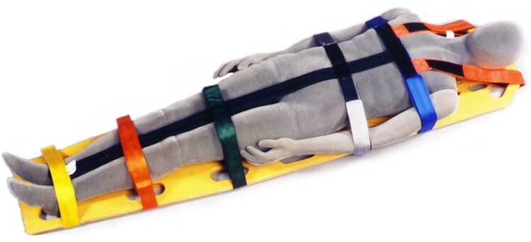 MORRISON MEDICAL 1280 COLOR CODED IMMOBILIZATION BACKBOARD STRAP SYSTEM – NEW