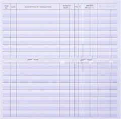 24 PCS Check Registers for Personal Checkbook, Easy to Read Checkbook RegisteR