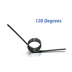 10 PCS Small Torsion Springs 120 Degrees VShaped 1.2mm x 10mm x 3laps