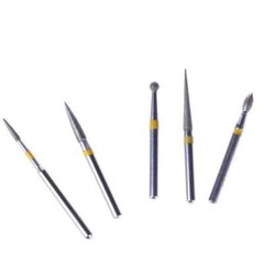 1 Box Dental Diamond FG Burs Drill Kit Creamics/Composite Polishing 10 Pcs/Box