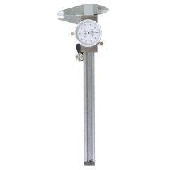 6 In Dial Caliper Stainless Steel Shockproof 0.001 In Of One Inch With Case