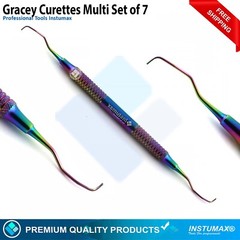 DENTAL GRACEY CURETTES PERIODONTAL 1/2 3/4 5/6 7/8 9/10 11/12 13/14 Light Weight