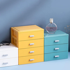 Small Stackable Desk Storage Box with 2 Drawers – Desktop Organizer for Offic…