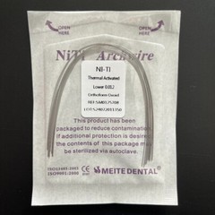 20Packs Dental Orthodontic Thermal Activated Niti Round Arch Wires Ovoid/Natural