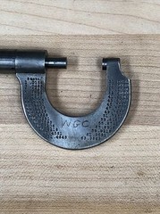 THE L.S. STARRETT CO. ATHOL MASS USA OUTSIDE MICROMETER 209-C 0-1″ VTG
