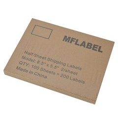 Rounded Corner 2000 8.5 x 5.5 Half Sheet Shipping Labels Self Adhesive