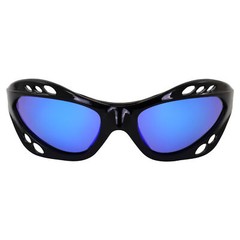 3 Pairs Birdz Seahawk Polarized Sunglasses Black w/Blue Purple Green Mirror Lens