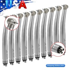 10 Packs NSK Style Dental High Speed Handpiece Push Button 4Hole Air Turbine USA
