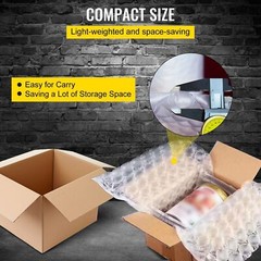 2 Roll 984ft x16″ Air Cushion Machine Film Bubble Pillow Packaging Padding