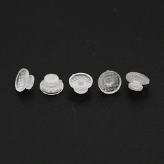100 Pcs Dental Orthodontic Ceramic Lingual Button Clear Bondable Round Base Mesh
