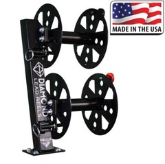 Diamond Welding Lead Reel 10″ Black Heavy Duty Fixed Base – Made in USA