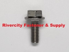 (10) M6-1.0×16 Flange Bolts 6mm x 16mm Stainless Steel Screws M6x1.0 x 16