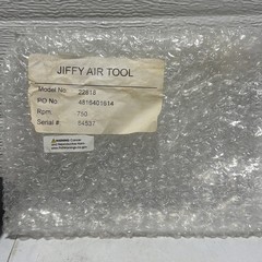 Jiffy Air Tool 22818 .3hp 750 Rpms