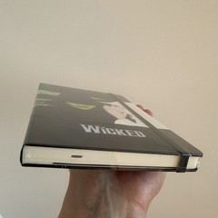 Limited Edition Wicked Notebook, Large, Ruled, Black, Hard Cover (5 X 8.25)