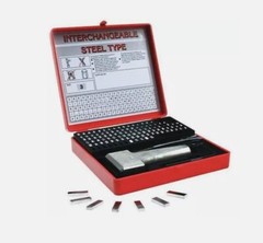 Young Bros Stamp Works 1/8″ Steel Set Marking Kit + Holder 112 pcs MADE IN USA