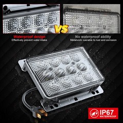 2x 60W LED Work Lights Headlights Fits Deere Tractor AL152328 RE256444