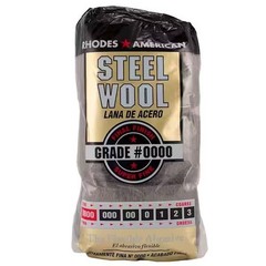 Steel Wool 0000 12 pad Fine Grade Rhodes, American Final Finish Super Fine