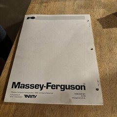 Massey Ferguson 1990 Mf 300 Series Tractor Repair Time Schedule