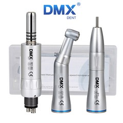 Dental Slow Low Speed Handpiece Push Contra Angle/Air Motor NSK Style 4 Holes US