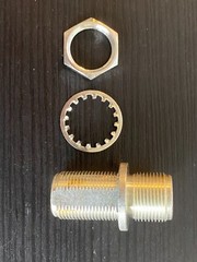 SILVER PLATED CHASSIES MOUNT COAX TYPE N BARREL CONNECTORS US MADE