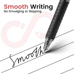 40 Pack Bulk Pens Ballpoint Smooth Writing Pens, Retractable Black Ink Pen, Medi