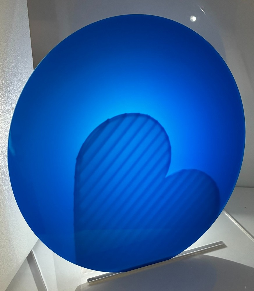 Acrylic Plexiglass Plastic Circle Disc- 1/8″ thick-Blue Translucent-10″ Diameter